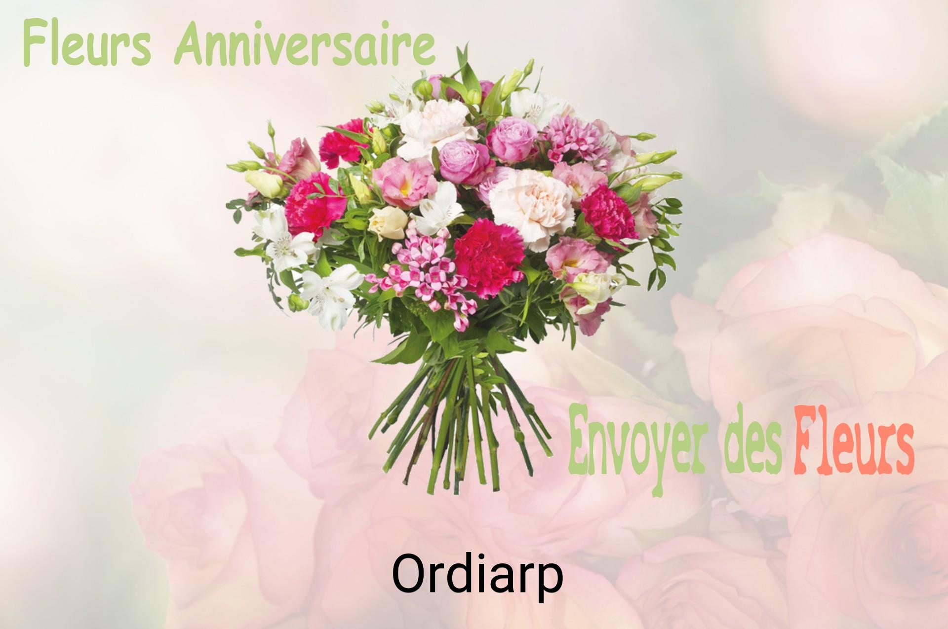 Bouquet de fleurs d’anniversaire livré à Ordiarp